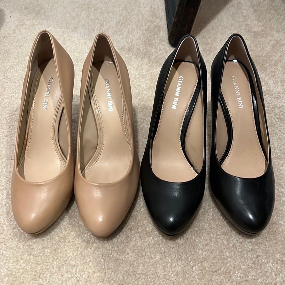 Gianni Bini Almond Toe Pumps